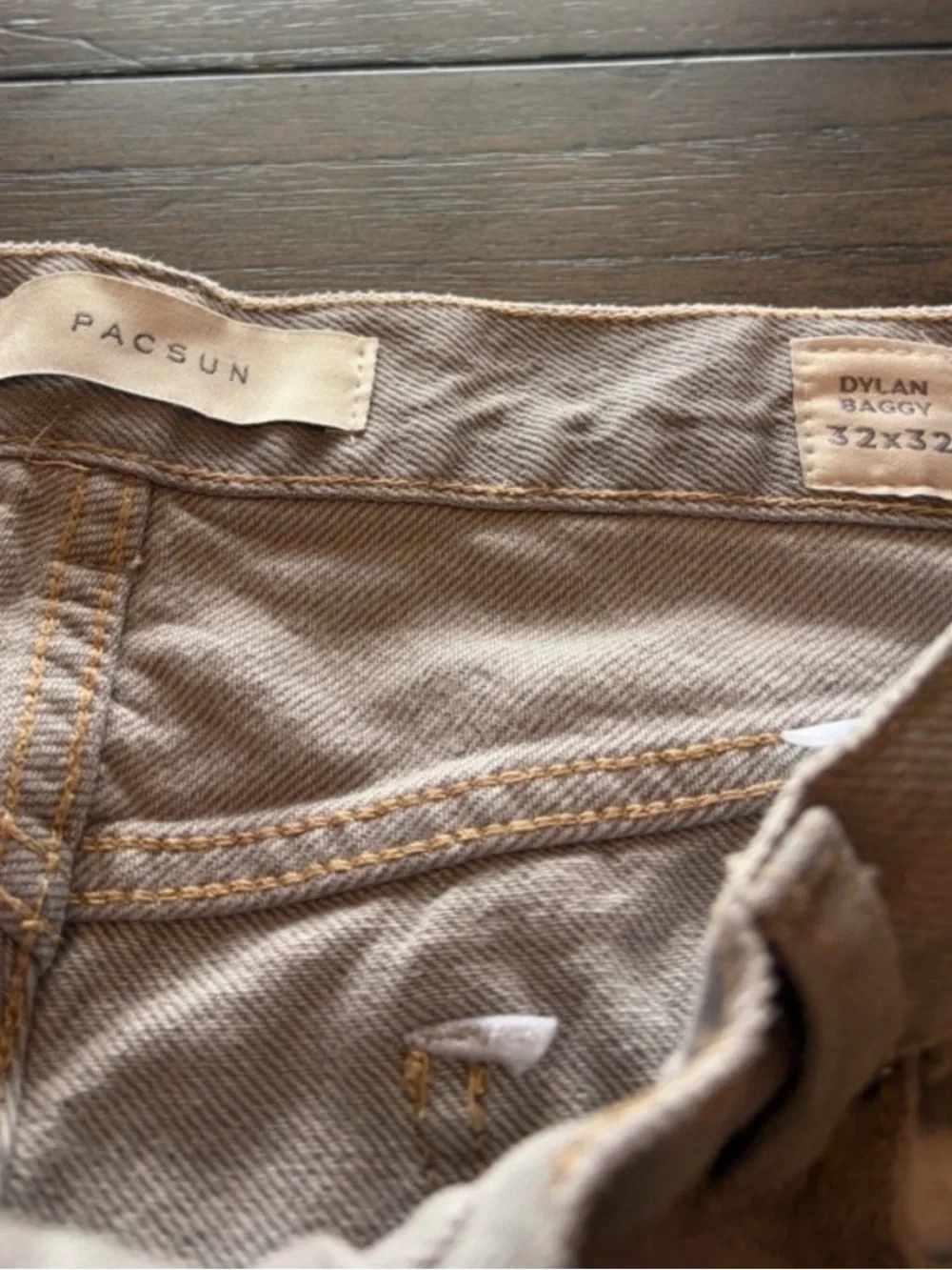 Pacsun Men’s Light Grey Washed Cargo Jeans
